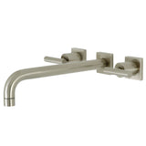 Manhattan Two-Handle 3-Hole Wall Mount Roman Tub Faucet