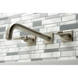 Milano Two-Handle 3-Hole Wall Mount Roman Tub Faucet