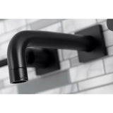 Kaiser Double-Handle 3-Hole Wall Mount Bathroom Faucet