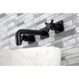 Concord Double-Handle 3-Hole Wall Mount Bathroom Faucet