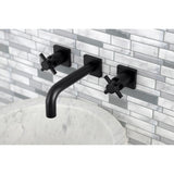 Concord Double-Handle 3-Hole Wall Mount Bathroom Faucet