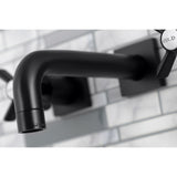 Millennium Double-Handle 3-Hole Wall Mount Bathroom Faucet