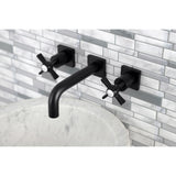 Millennium Double-Handle 3-Hole Wall Mount Bathroom Faucet