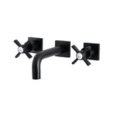 Millennium Double-Handle 3-Hole Wall Mount Bathroom Faucet