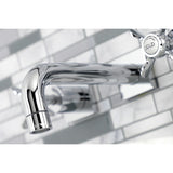 Essex Double-Handle 3-Hole Wall Mount Bathroom Faucet
