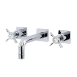 Essex Double-Handle 3-Hole Wall Mount Bathroom Faucet