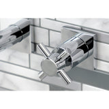 Concord Double-Handle 3-Hole Wall Mount Bathroom Faucet