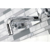 Concord Double-Handle 3-Hole Wall Mount Bathroom Faucet