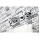 Concord Double-Handle 3-Hole Wall Mount Bathroom Faucet
