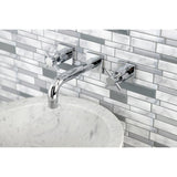 Concord Double-Handle 3-Hole Wall Mount Bathroom Faucet