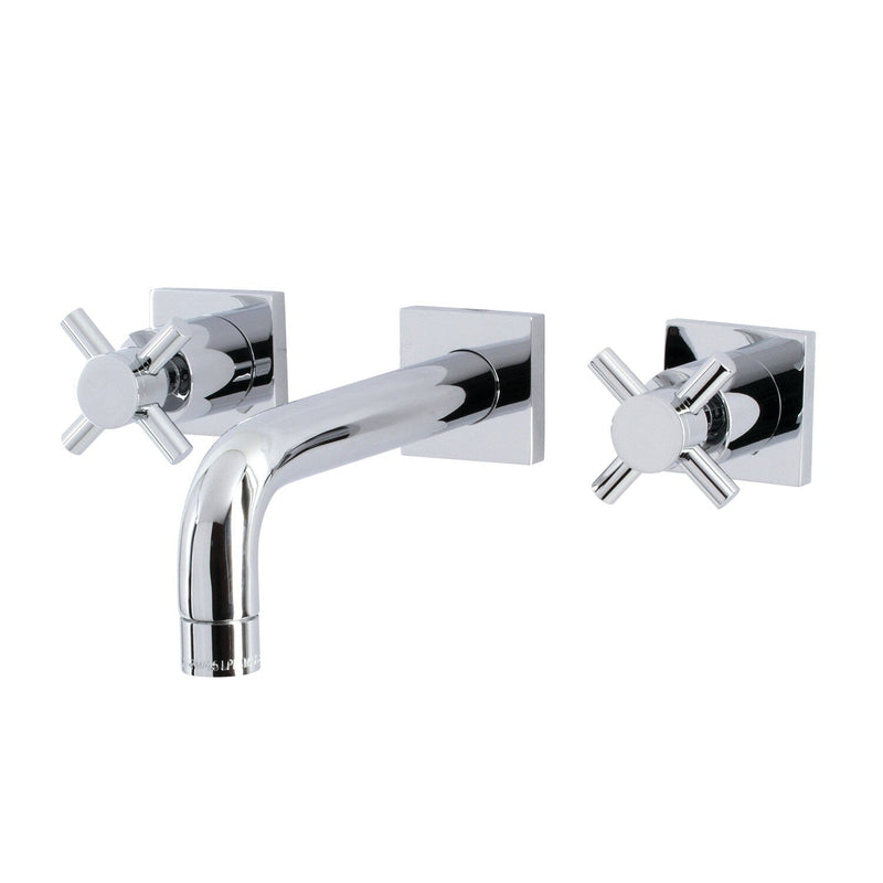 Concord Double-Handle 3-Hole Wall Mount Bathroom Faucet