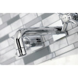 Millennium Double-Handle 3-Hole Wall Mount Bathroom Faucet
