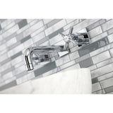 Millennium Double-Handle 3-Hole Wall Mount Bathroom Faucet