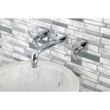 Millennium Double-Handle 3-Hole Wall Mount Bathroom Faucet