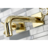 Essex Double-Handle 3-Hole Wall Mount Bathroom Faucet