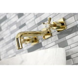 Essex Double-Handle 3-Hole Wall Mount Bathroom Faucet