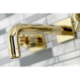 Concord Double-Handle 3-Hole Wall Mount Bathroom Faucet