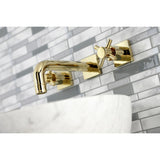 Concord Double-Handle 3-Hole Wall Mount Bathroom Faucet