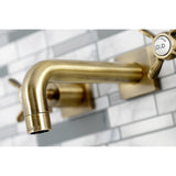 Essex Double-Handle 3-Hole Wall Mount Bathroom Faucet