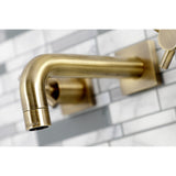 Concord Double-Handle 3-Hole Wall Mount Bathroom Faucet