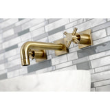 Concord Double-Handle 3-Hole Wall Mount Bathroom Faucet