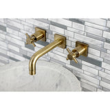 Concord Double-Handle 3-Hole Wall Mount Bathroom Faucet