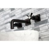 Essex Double-Handle 3-Hole Wall Mount Bathroom Faucet