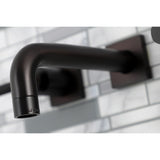 Kaiser Double-Handle 3-Hole Wall Mount Bathroom Faucet