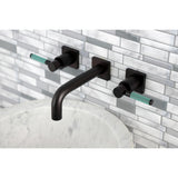 Kaiser Double-Handle 3-Hole Wall Mount Bathroom Faucet
