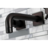 Concord Double-Handle 3-Hole Wall Mount Bathroom Faucet