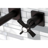 Millennium Double-Handle 3-Hole Wall Mount Bathroom Faucet