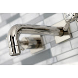 Essex Double-Handle 3-Hole Wall Mount Bathroom Faucet