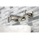Essex Double-Handle 3-Hole Wall Mount Bathroom Faucet