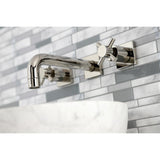 Concord Double-Handle 3-Hole Wall Mount Bathroom Faucet