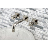 Concord Double-Handle 3-Hole Wall Mount Bathroom Faucet