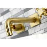Concord Double-Handle 3-Hole Wall Mount Bathroom Faucet