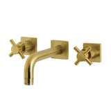 Concord Double-Handle 3-Hole Wall Mount Bathroom Faucet