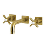 Millennium Double-Handle 3-Hole Wall Mount Bathroom Faucet