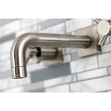 Concord Double-Handle 3-Hole Wall Mount Bathroom Faucet