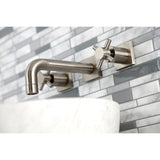 Concord Double-Handle 3-Hole Wall Mount Bathroom Faucet