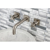 Concord Double-Handle 3-Hole Wall Mount Bathroom Faucet