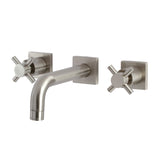 Concord Double-Handle 3-Hole Wall Mount Bathroom Faucet