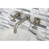 Millennium Double-Handle 3-Hole Wall Mount Bathroom Faucet