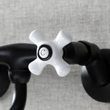 Kingston Double-Handle 2-Hole Wall Mount Bathroom Faucet