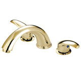 Two-Handle 3-Hole Deck Mount Roman Tub Faucet