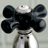 Duchess Double-Handle 3-Hole Deck Mount 4-Inch Centerset Bathroom Faucet with Brass Pop-Up