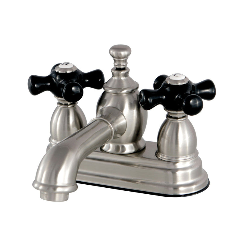 Duchess Double-Handle 3-Hole Deck Mount 4-Inch Centerset Bathroom Faucet with Brass Pop-Up