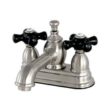 Duchess Double-Handle 3-Hole Deck Mount 4-Inch Centerset Bathroom Faucet with Brass Pop-Up