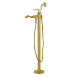 Royale Single-Handle 1-Hole Freestanding Tub Faucet with Hand Shower