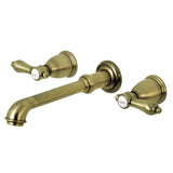 Heirloom Two-Handle 3-Hole Wall Mount Roman Tub Faucet